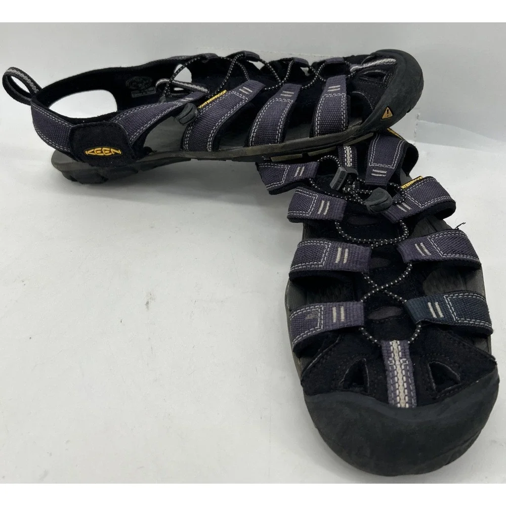 Keen Clearwater CNX Waterproof Hiking Sandals Blue Grey Mens Size 10.5